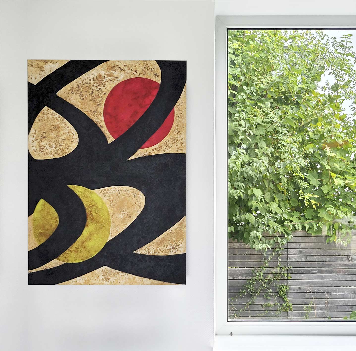 Eccentric Turn, 100×70 cm, Pigmente und Oxyde auf Eisen, 2025