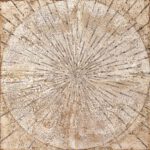 Im Sog, 100x100 cm, Pigmente und Oxyde auf Eisen, 1997