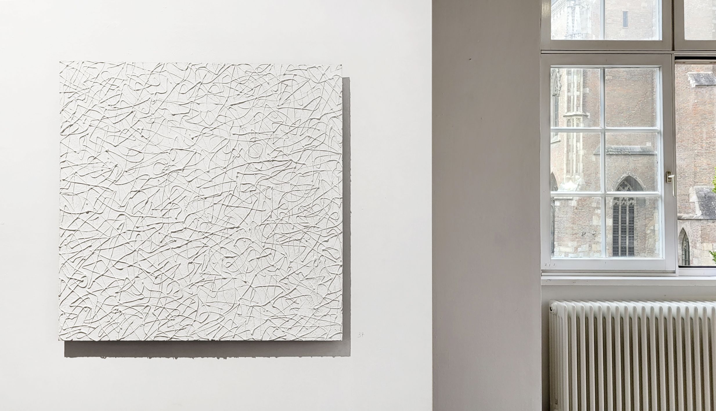 April Snow, 80x80cm, 2024